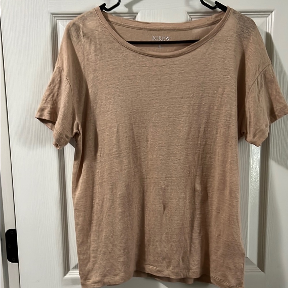 J. Crew Women's Relaxed Linen T-shirt